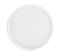 Fdit Moule de Plate-forme en Silicone élastique, Moule à Plate-forme à Roulettes à Chaleur Ronde pour Fabriquer des Ornements en Résine en Plâtre (cœur)