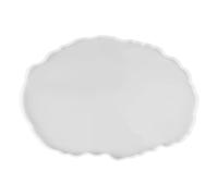 Fdit Moule de Plateau de Fruits en Silicone, Moule de Dessous de Verre en Résine Bricolage avec Poignées en Alliage, de Plaque de Mandala Rond (MD3419 à assiette de fruits ovale)