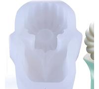 Fdit Moule en Silicone en Forme de Fleur Fait à la Main, Flexible et Réutilisable, Belle Finition pour les Amateurs et les Collègues de Bricolage, Cadeau Couleur : comme sur les images. (73x110x38mm)