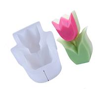 Fdit Moule en Silicone en Forme de Fleur Fait à la Main, Flexible et Réutilisable, Belle Finition pour les Amateurs et les Collègues de Bricolage, Cadeau Couleur : comme sur les images. (75x102x37mm)