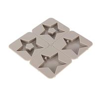 Fdit Moule en Silicone, Moule de Cire de Bougie Réutilisable Flexible et Durable pour la Cuisine à Domicile, Magasin D'artisanat, avec un Matériau de Haute qualité (En forme d'étoile à cinq branches)