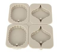 Fdit Moule en Silicone, Moule de Cire de Bougie Réutilisable Flexible et Durable pour la Cuisine à Domicile, Magasin D'artisanat, avec un Matériau de Haute qualité (En forme de coeur)