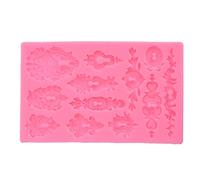 Fdit Moule en Silicone, Moule de Cuisson Flexible Rose pour Gâteau au Chocolat et au Savon, Dégagement Facile de 7.8 Pouces pour L'artisanat de Cuisine