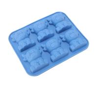 Fdit Moule Flexible en Silicone en Forme de Vache des Highlands pour Savon, Bougie en Résine, Plateau à Glaçons 3D Clair pour Four à -ondes, Moule de Cuisson Polyvalent pour Dessert