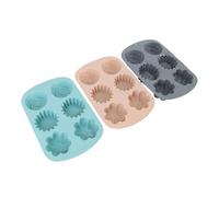 Fdit Moules à Gâteaux Polyvalents à 6 Cavités, Antiadhésifs en Silicone, Passent au Four, Idéaux pour les Mariages, Paquet de 3
