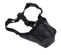 Fdit Muselière Réglable pour Chien de Grande Race, Masque de Cage Respirant avec Sangles en Nylon, Muselière Anti-Morsure, Aboiement, pour Entraînement à la Marche en Plein Air et (L)