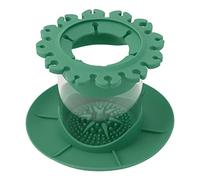 Fdit Nettoyant pour Pinceaux de Maquillage, Porte-Pinceaux pour Nettoyeur de Pinceaux Installation Amovible Ronde Porte-Stylo de Peinture Drainable Porte-Stylo pour Dortoir à la Maison (Vert)