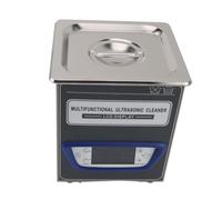 Fdit Nettoyeur à Ultrasons 1,3 L avec écran LCD Auto-chauffant (Prise UE | Réservoir en Acier Inoxydable 304, Cavitation 40KHz pour Prothèses Dentaires de Montre de Bijoux, Puissance Réglable de