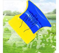 Fdit Nettoyeur de Vitres Magnétique Double Face, Aimants Puissants Se Verrouillant Ensemble pour un Nettoyage Effort, avec Autocollant Magique pour la sécurité de L'éponge, pour