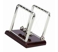 Fdit Newton's Cradle Balance Ball Toy, Pendule à Base Carrée, Ornement de Bureau pour la Décoration de la Maison, du Bureau, Jouet éducatif Scientifique Physique (Petite Boule de Billard carrée)