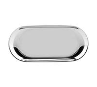Fdit Nordic Plateau De Rangement Cosmétiques Bijoux En Acier Inoxydable Plaque De Gâteau Pour La Cuisine À Maison(Argent L)
