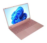 Fdit Ordinateur Portable 15,6 Pouces, 12 Go de RAM 128 Go ROM 1080P Quad Core Or Rose 100-240 V Déverrouillage par Digitales pour Windows 10 pour l'extérieur (12+128G Prise
