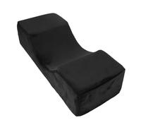Fdit Oreiller de Cils en Mousse à Mémoire de Mémoire, U les Couches en Velours à Cristal Doux en Forme D'oreiller avec Poche Latérale pour les Spas de Salons de é (BLACK)