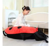 Fdit Oreiller de Lit, Oreiller Géant en Peluche Portable avec Tissu Cristal Ultra Doux et Vêtements Amovibles pour Enfants Adultes Se Blottir et Décoration de la Maison (60 cm)