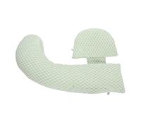 Fdit Oreiller de Soutien de Grossesse Détachable, Réglable en Forme de U, Sommeil de maternité Confortable pour Femmes Enceintes, en Polyester (Green)