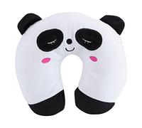 Fdit Oreillers de Voyage Animaux Coussin Portable Ultra Doux et Confort pour Douleurs au Cou de Sommeil dans Avion Train et Voiture (Panda)