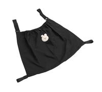 Fdit Organisateur de Couches Suspendu, Sac de Poussette en Nylon de Grande capacité pour des Changements Rapides de Couches en Déplacement, Porte-couche pour Berceau de bébé, Noir (lapin noir)