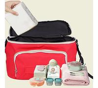 Fdit Organisateur de Poussette Grand Sac de Rangement de Voyage-Porte-gobelet de Bouteille à Couches Multifonctionnel-Tissu Oxford Bleu Ciel (Fdit8w3bt5oyd9-13)