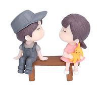 Fdit Ornements de Poupée Mignons, Figurines Miniatures de Dessin animé, Décoration de 1,1 Oz, Accessoires de Jardin en Résine Synthétique pour Décor de Bureau du Monde des Contes de