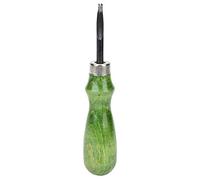 Fdit Outil de Bise de Bord en Cuir Professionnel Acier en Alliage Durable pour les Projets de Bricolage Adaptés aux Professionnels Verts 1,0 Mm / 0,04 Pouce de Bord pour L'épaisseur du Cuir 1,6-2,6