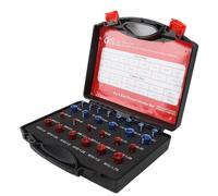 Fdit Outil de Contrôle de Filetage Boulon D'écrou de Haute Précision Boîte de Contrôle Métrique Impériale en Aluminium pour Diverses Tâches de Réparation Convient aux Mécaniciens et aux Amateurs de