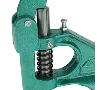 Fdit Outil de Presse à Main pour œillets, Machine à œillets Manuelle avec 3 Matrices, 1500 Pièces D'œillets 6 10 12mm pour Bannières, Panneaux, Rideaux, Artisanat de Couture