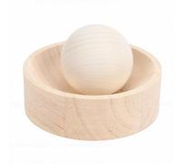 Fdit Outil de Presse à Pâte Empanada, Rouleau de Fabricant de Peau de Boulette avec Base Roulante pour les Amateurs de Pâtisserie à Domicile et de Pâtisserie en Cuisine (Couleur du bois naturel)