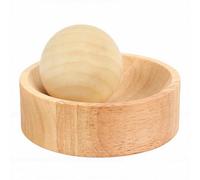 Fdit Outil de Presse D'empanada de Pâte en Bois, Outil de Fabrication de Peau de Pâte de Cuisine avec Base Roulante pour Utilisation de Tarte à Pâtisserie de Boulettes D'empanada (Huilé)