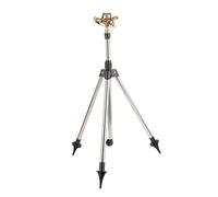 Fdit Outil D'irrigation d'eau sur Trépied en Acier Inoxydable, Arroseur avec Buse D'atomisation à Angle de Rotation Réglable de 30 à 360 Degrés pour L'arrosage des Plantes de Pelouse