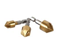 Fdit Outils de Travail du Bois 6PCS HSS CounterSink 1/4 "Hex Sank - Cutter Multi-size Ensemble pour le Chanfreinage et les Contre-bois