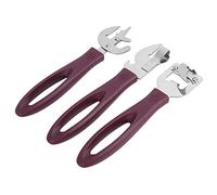 Fdit Ouvre-boîte Manuel en Acier Inoxydable, Outil D'ouverture de Bouteille avec Poignée Ergonomique pour Cuisine, Camping, Maison, Restaurant