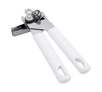 Fdit Ouvre-boîte Manuel Robuste, Bouton Rotatif Ergonomique Réduisant la Fatigue des Mains pour les Bocaux et les Bouteilles, Bord Lisse en Acier Inoxydable, adapté aux Personnes