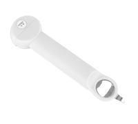 Fdit Ouvre-Bouteille Rétractable 3 en 1, Ouvre-Couvercle de Pot Réglable en Acier Inoxydable avec Poignée en Dents de Scie, Outil Multifonctionnel pour Languettes Pop et Bouchons (Beige)