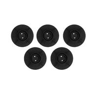 Fdit P61010 Embout de Pied de Piscine, Support en Plastique pour Piscine Hors Sol Ronde et Carrée, Cadre en Acier, Lot de 5 Capuchons de stabilité pour la Protection du Cadre