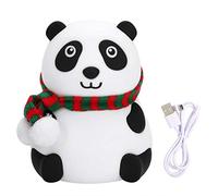 Fdit Panda Silicone Lampe National Treasure Panda Night Light Led Atmosphère Colorée Lumière Veilleuse Pour Enfants Chambre De Bébé(#1)