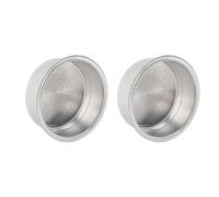 Fdit Panier de Filtre Porte-filtre pressurisé à Double Tasse, Crépine en Acier Inoxydable de 51mm pour Donlim pour Petrus, Réutilisable et Résistant à L'usure