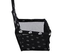 Fdit Panier de Voiture pour Chien, Sangle de sécurité Antidérapante, Imperméable et Respirante, Siège de Voiture Portable avec Sangles Réglables, Matériau en Nylon (Black)
