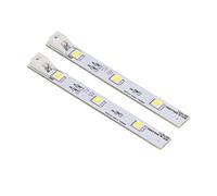 Fdit Panneau Lumineux LED pour Réfrigérateur, 2 Pièces, Blanc 6000-6500K, Bande Lumineuse LED pour Congélateur avec Puce SMD Haute luminosité pour BCD SL300LED001 ESE6619TD