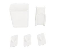 Fdit Panneau perforé en Plastique, Crochets de Suspension, Ensemble de Supports de Couvercle de Casserole pour Chaudière à Gaz, Débloquer un Nouvel Espace, Idéal pour L'organisation de la Cuisine