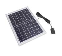 Fdit Panneau Solaire en Silicium Polycristallin 10 W 6 V, Chargeur Solaire, Panneau D'énergie pour Lampes Solaires de Bricolage, éclairage de Cour, Lampadaire avec 18%