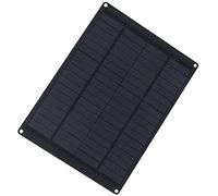 Fdit Panneau Solaire Polycristallin 18V 5,5W, Cellule avec Sortie USB, pour Charge de Camping Extérieur, Voiture, Bateau, Randonnée