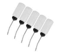 Fdit Paquet de 5 Distributeurs D'huile Distributeur D'huile à Pointe Longue de 120 Ml Distributeur à Buse étendue avec Buse en Métal et Valve d'étanchéité pour L'entretien des