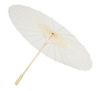Fdit Parapluie Papier Blanc Parasol Mariage Nuptiale Party Decor Photo Prop Bricolage Main Peinture Hawaïenne et Pool Party Fournitures