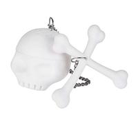 Fdit Passoire à thé en Silicone en Forme de Crâne, Filtre à thé de qualité Alimentaire avec Résistance à la Chaleur jusqu'à 250 ℃, Outil Flexible et Raide pour Feuilles Mobiles,