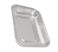 Fdit Passoire en Acier Inoxydable, Panier Passoire Rectangulaire avec Trous de Vidange pour Laver les Légumes, les Fruits et le Riz, Outil de Vidange de Cuisine Durable (L)