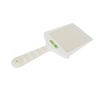 Fdit Peigne à Plateau Plat Professionnel Ergonomique pour Coiffage de Cheveux Précis, Design Léger pour une Utilisation Confortable à la Maison, adapté à les Types de Cheveux, Blanc