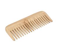 Fdit Peigne en Bambou à Dents Larges, Portable, Flexible, Sûr, Non Toxique, pour Coiffage Rapide