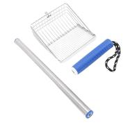 Fdit Pelle à Litière pour Chat en Acier Inoxydable à Long Manche, Construction Robuste pour Une Collecte Efficace des Déchets d'animaux, Adaptée à Diverses Applications, Taille : 23,43 X 5,12 X 1,77