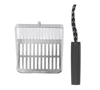 Fdit Pelle à Litière pour Chat en Acier Inoxydable, Opération Facile, Filtration Rapide pour Le Nettoyage du Bac à Litière pour Chat (Black)