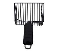 Fdit Pelle à Litière pour Chat, Tamis, Pelle en Métal Robuste à Long Manche, Poignée Ergonomique, Antirouille, Conception de Filtre Creux, Facile à Nettoyer pour Le Nettoyage de la (Grande)